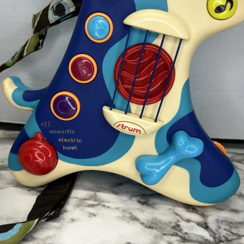 B Toys Electric Guitar Interactive Woofer Hound Dog Musical Instrument Music Toy